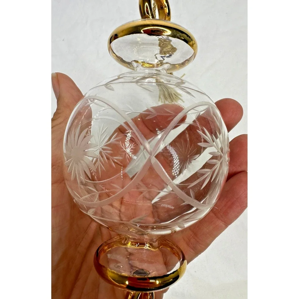 Marquis Waterford Christmas Winter Celebrations 2003 Etched Crystal Hanging